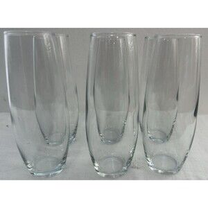 Champagne Flutes Stemless (6) Vase Cylinder Single Flower Wedding Garden Party